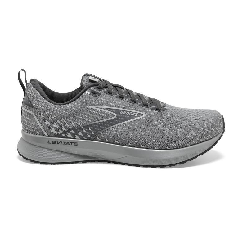 Brooks Women's Levitate 5 Road Running Shoes - Grey/Oyster/Blackened Pearl (DSWE06437)